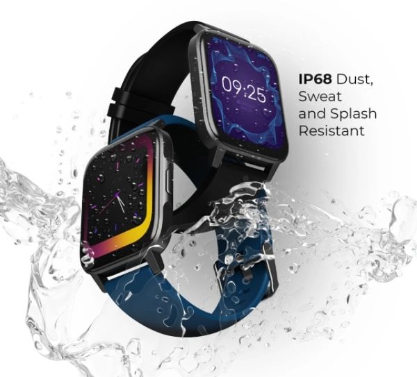 DEFY Space 1.69" HD Display Smartwatch - 1.69” inches HD Display, Black, Blue